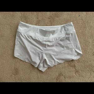 white athleta shorts